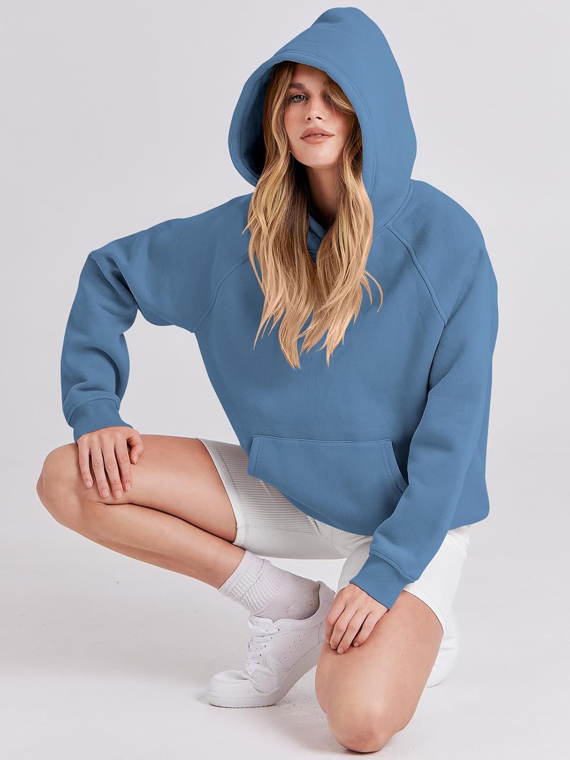 Women Oversized Fleece Long Sleeve Pullover Sweatshirt - Image 7