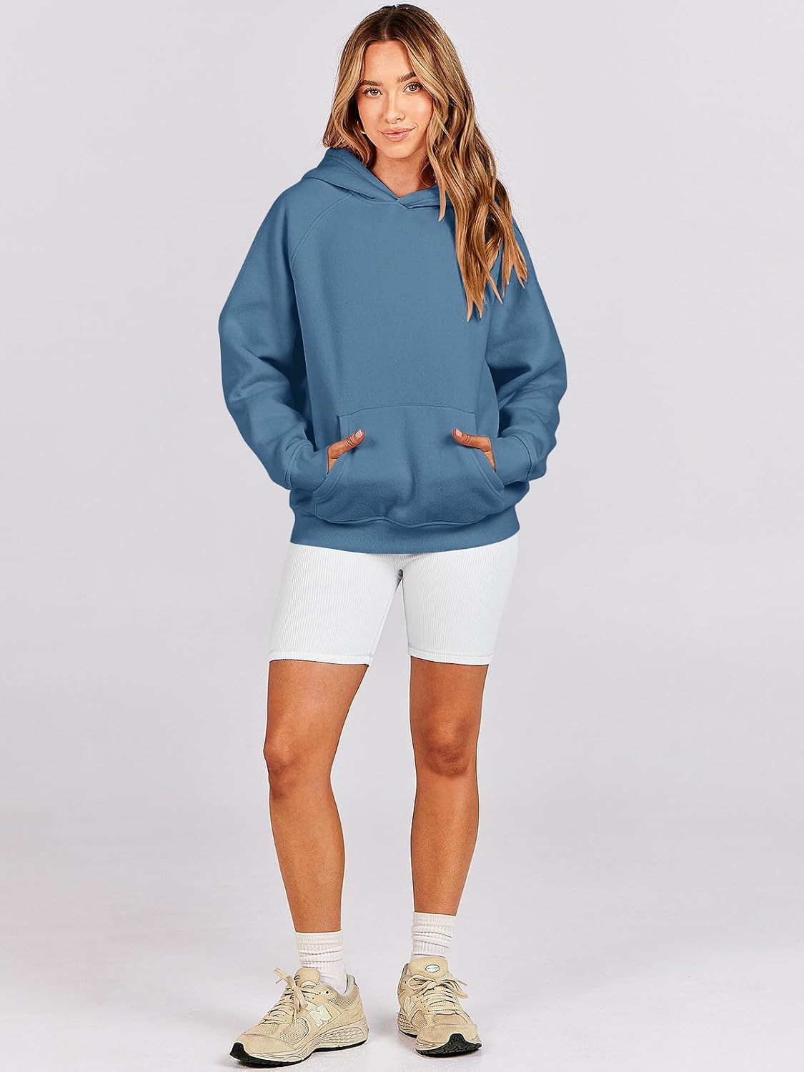 Women Oversized Fleece Long Sleeve Pullover Sweatshirt - Image 8